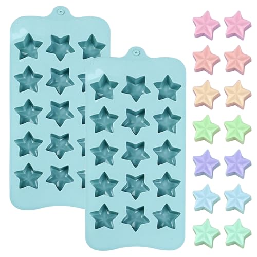 Star Silicone Candy Mold 15 (Blue(QY147))