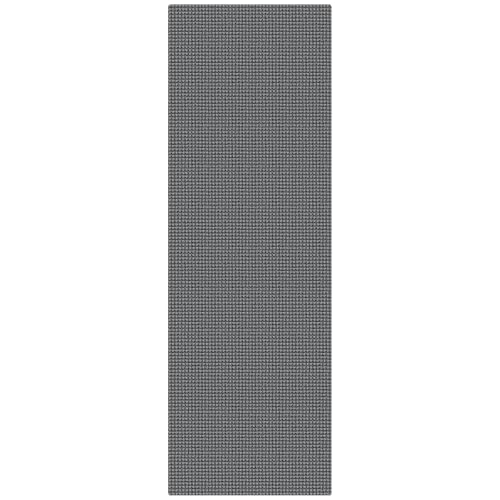 Runners for Hallways 2x6 ft Washable Kitchen Runner Non Slip Rubber Backed Hall Runners Cotton Entryway Runner Rugs Floor Carpet for Indoor Backdoor Bedroom Kitchen (Grey/Dark Grey / 2' x 6' (Runner))