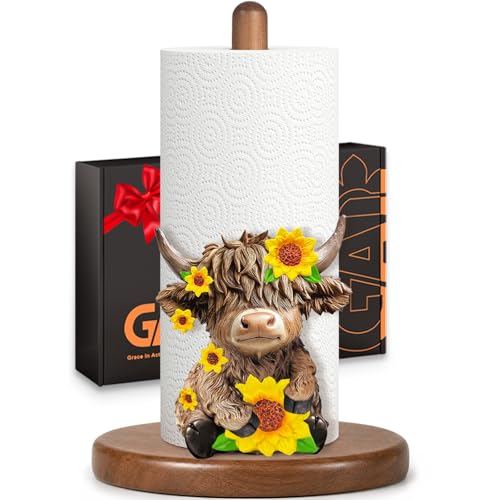 Highland Cow Paper Towel Holder (Highland Cow)