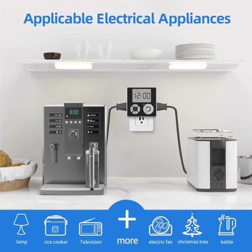 Indoor Mechanical Outlet Timer (Digital, 1 Outlet, 1 Pack)
