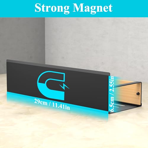 Metal Magnetic Spice Rack for Refrigerator Wood (2 Pack / Wood)