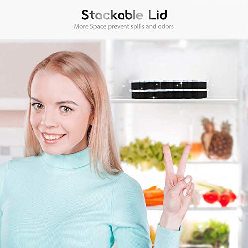 Ice Cube Trays for Freezer (Black)