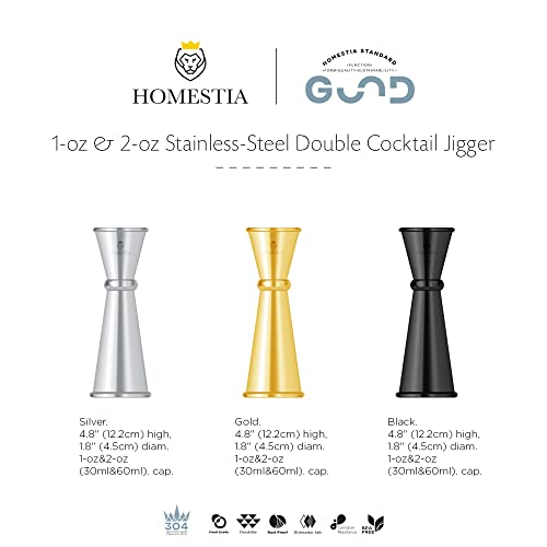 Jigger for Bartending (1-Pack Silver)
