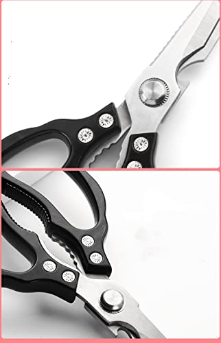 Heavy Duty Sharp Kitchen Scissors (Black)