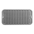 Silicone Dish Drying Mat for Multiple Usage (Gray / 12"L x 6"W)