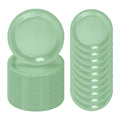 50 Pcs Sage Green Paper Plates 7 Inch Green Dessert Plates Disposable Dinner Plates for Baby Shower Bridal Shower Birthday Party Supplies Disposable Paper Plates (sage green dinner plates / 50 Pcs)