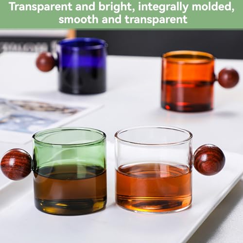 Glass Espresso Cups (Amber)