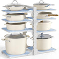 Pots and Pans Organizer under Cabinet (White)