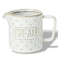 Ceramic Creamer Pitcher (Vintage White)
