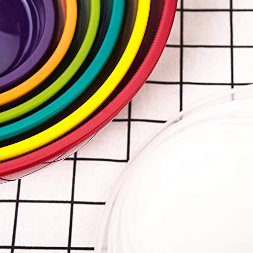 Melamine Mixing Bowls with Lids (Multicolor)