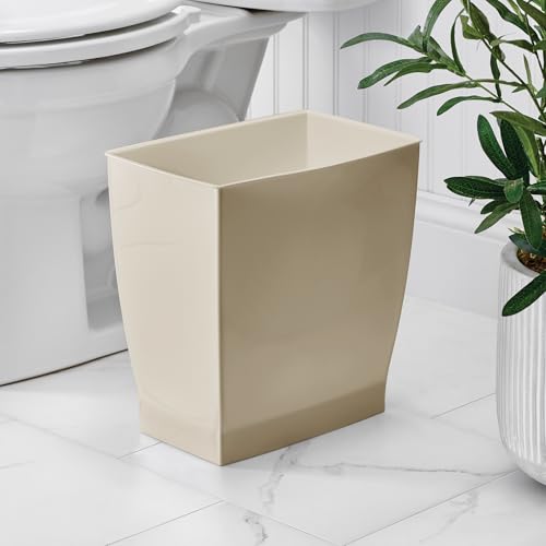 Small Plastic Bathroom Trash Can (Brown / Pack of 2)