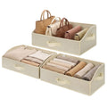 Trapezoid Closet Storage Bins (Honey Beige / 19¾"L x 11"W x 7¾"H)