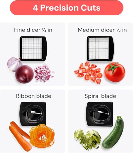 Pro Original Vegetable Chopper & Spiralizer (Stainless Steel / 4 in 1)
