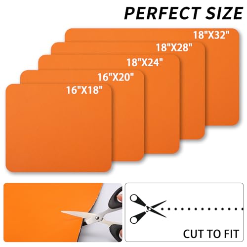 Dish Drying Mat for Kitchen Counter (Orange / 18" x 24")