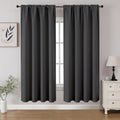 Dark Grey Blackout Curtains 63 inch Length 2 Panels Set (Dark Grey / 52"W x 63"L (Pack of 2))
