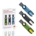3 in 1 Cup Lid Gap Cleaning Brush Set (Blue+green+grey)