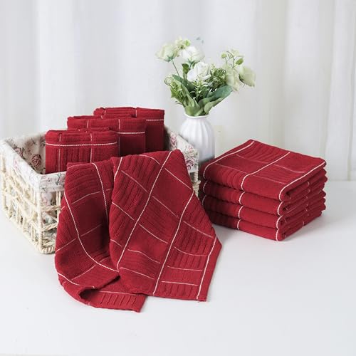 Kitchen Towels and Dishcloths Set (Pink)