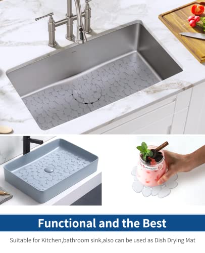 Pebble Sink Mat for Stainless Steel (Clear)