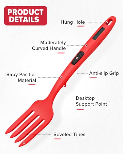 Large Silicone Flexible Cooking Fork (BR)