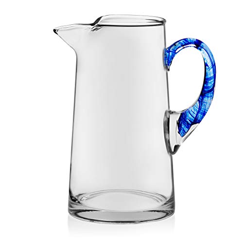 Cabos Glass Water Pitcher (Cabos Blue)