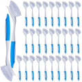 30 Pcs Kitchen Scrub Dish Brush Bulk (Blue)