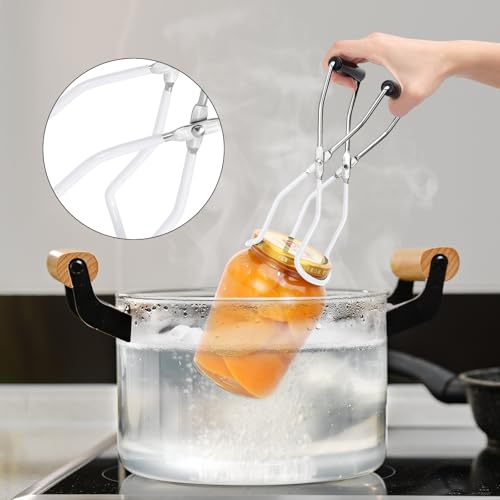 Canning Jar Lifter Tongs (White)