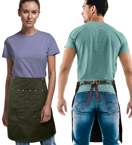 Half Barista Apron (Half Apron Green)