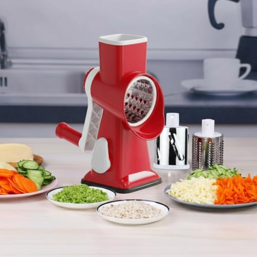 Rotary Cheese Grater Multi (Red)
