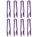 8 Pcs Toaster Tongs (8 Inch / Purple)