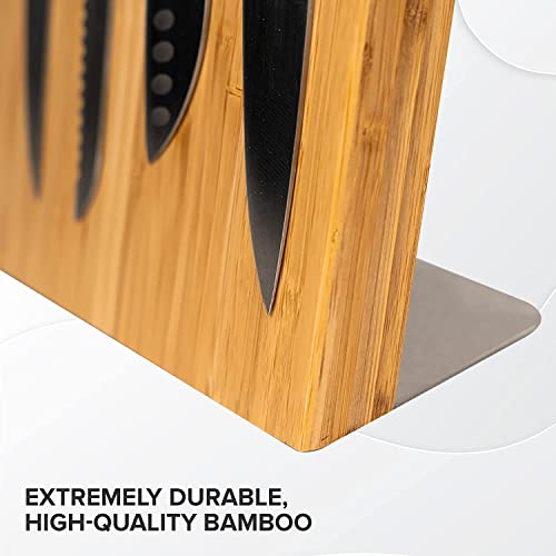 Magnetic Knife Block Without Knives By Coninx (Natural Bamboo)