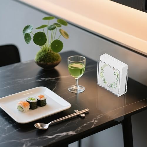 Acrylic Cocktail Napkin Holder (Cocktail Napkin Holder (2 Pack))