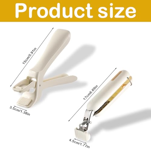 2 PCS Hot Plate Gripper (Beige)