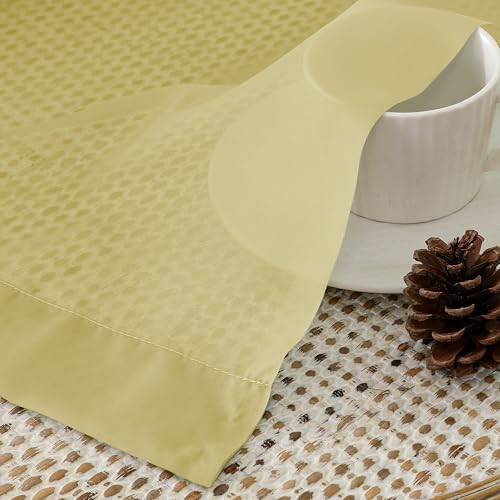 Yellow Sheer Curtains 2 Panel Sets 90 Inches Long (42"W x 90"L (Pack of 2) / Yellow)