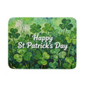 St Patricks Day Lucky Clover Dish Drying Mat for Kitchen Counter 18x24 Green Shamrock Happy Holiday Theme Absorbent Reversible Microfiber Drying Mats Kitchen Countertop Protector Dishes Drainer Pad (18" x 24")