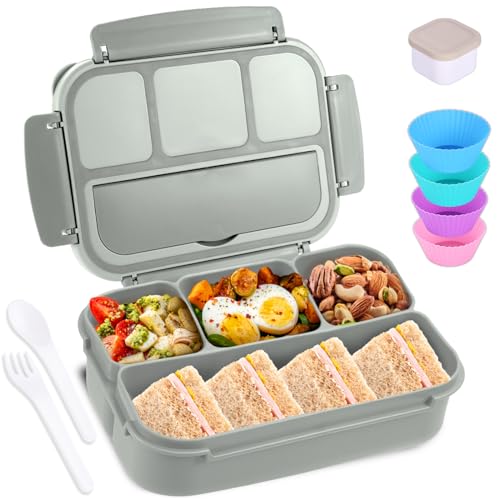 Bento Box Adult Lunch Box (Gray / 1200ML)