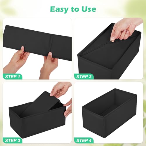 Drawer Clothing Organizer 16 (Black)