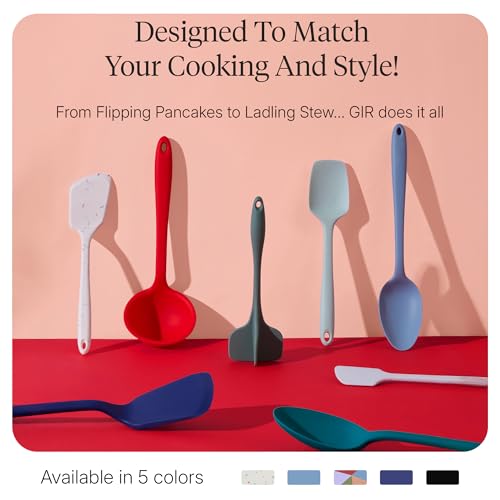 Get It Right 5 Piece Silicone Kitchen Utensils Set (White / 5 - Piece Set)
