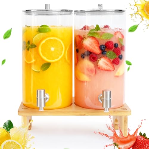 2 Pack 1.5 Gallon Drink dispenser with Stand