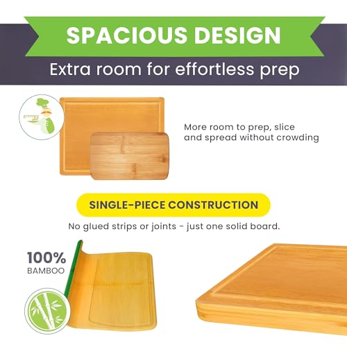 Bamboo Cutting Board (Glue-Free Surface - Rectangular)