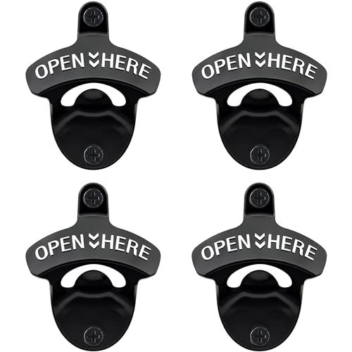 Wall Mounted Bottle Opener Stainless (Black/White)