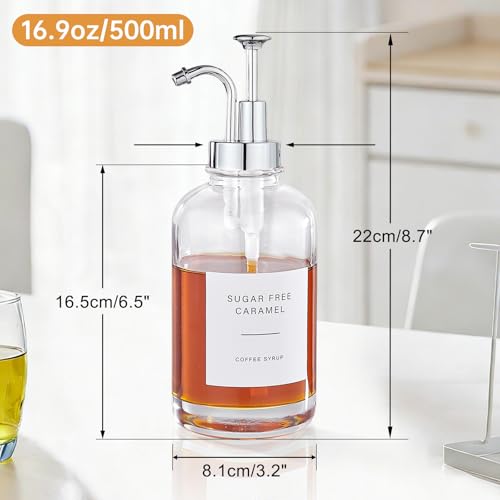 Coffee Syrup Dispenser (Silver)