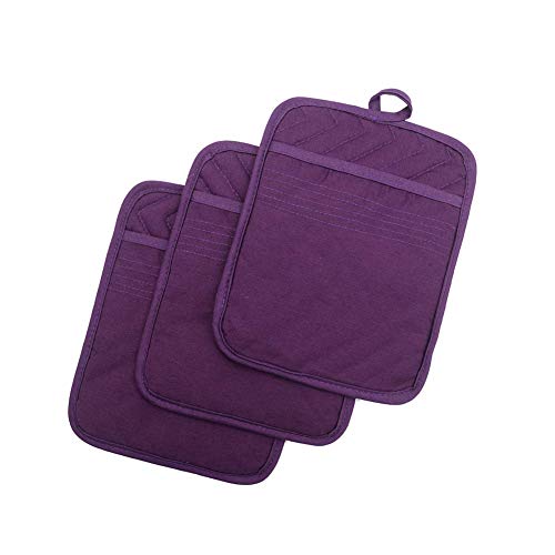 Pot Holders for Kitchen Heat Resistant (Purple)