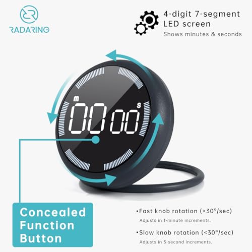 Stell Gray Quick Que Kitchen Timers (Steel Gray)