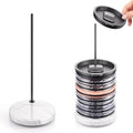 Tumbler Lid Organizer with Marble Base for Stanley (Black)