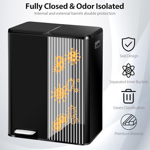 Kitchen Trash Can (Black)