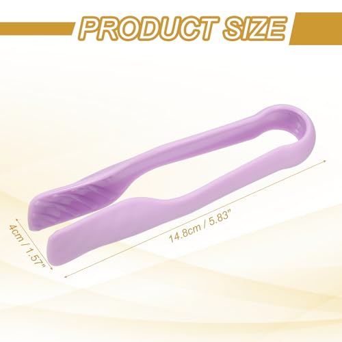 12 Pcs Toaster Tongs (6 Inch / Purple)