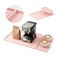 Silicone Coffee Mat 24 x 16 in with Tray (Soft Light Pink)