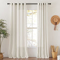 Natural Linen Curtains 96 inch Long (70"W x 96"L (Pack of 2) / Natural)