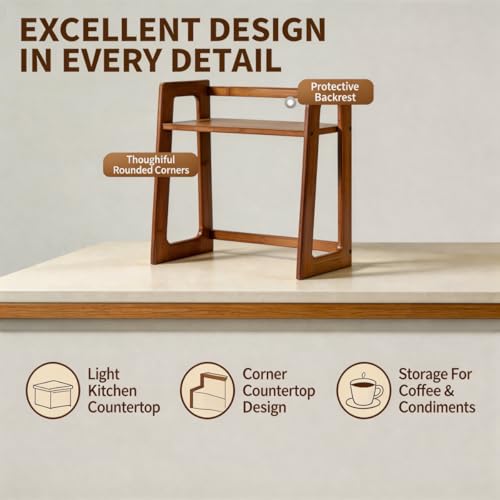 Natural Bamboo Coffee Station Organizer (Natural Bamboo)
