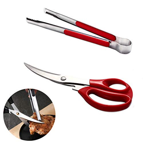 Korean Barbecue Scissors And Tongs Set